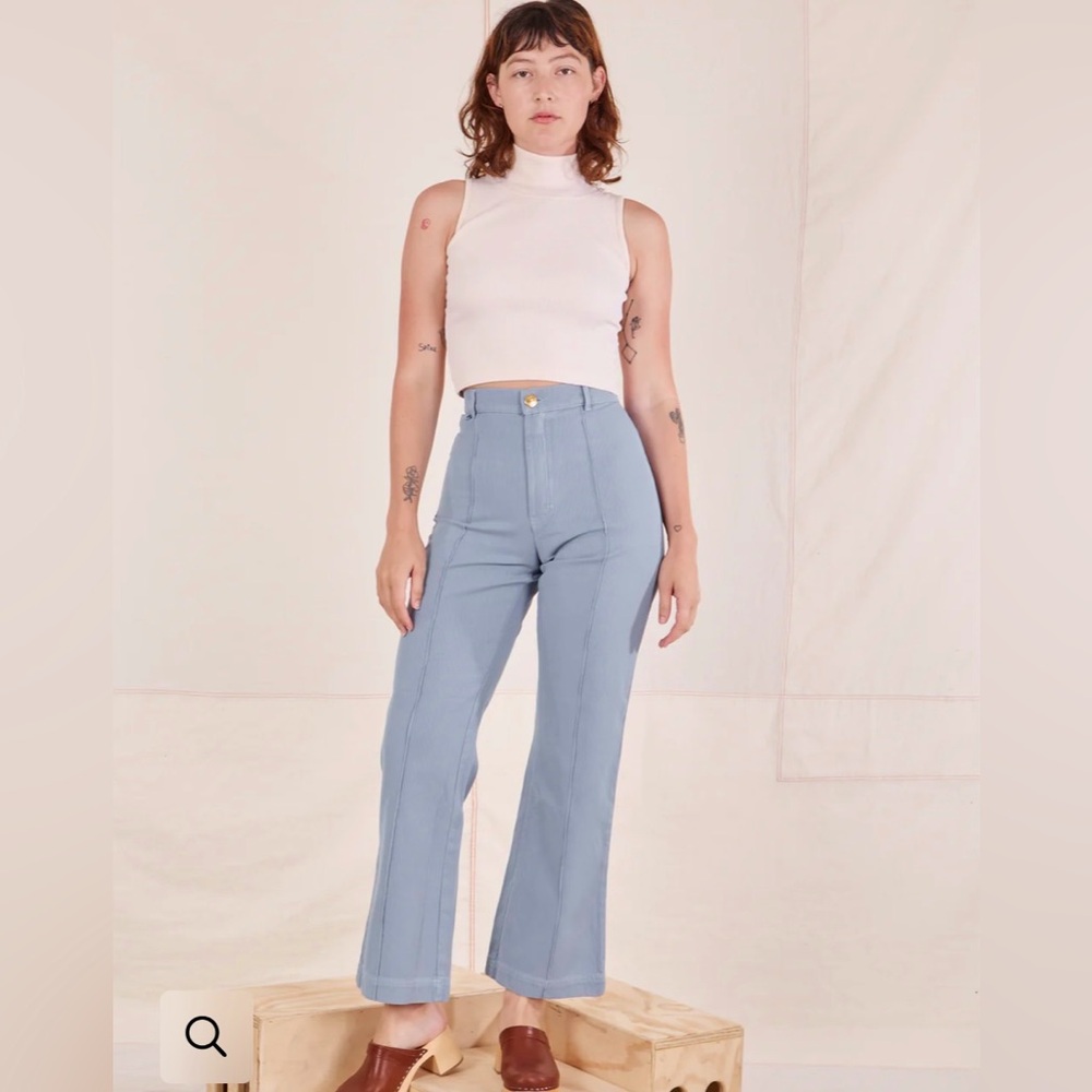 Big Bud Press Light Blue High-Waist Flare Pants